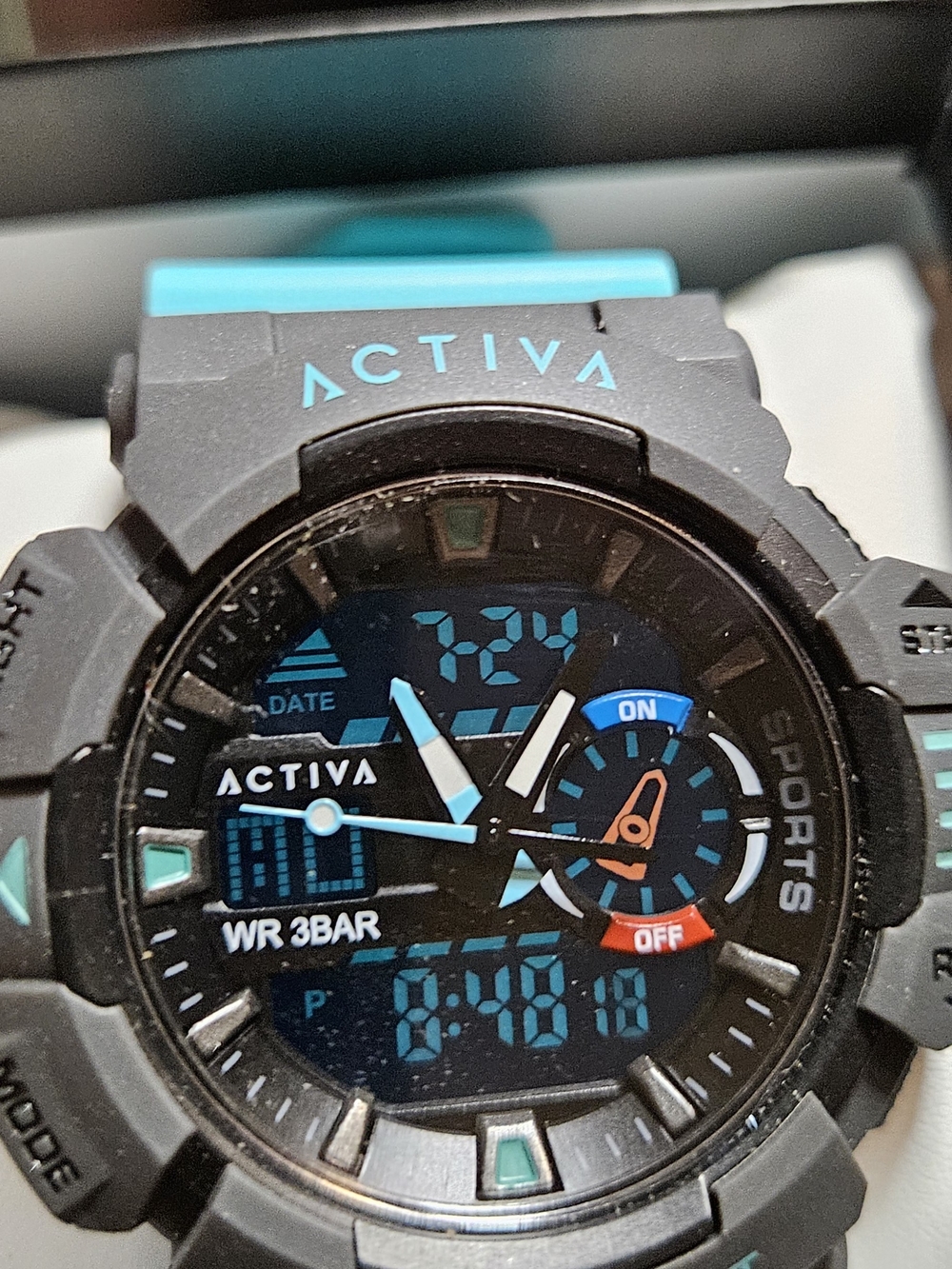 Activa x Invicta Men's Digital Sport Watch - Turquoise Teal & Black 495494